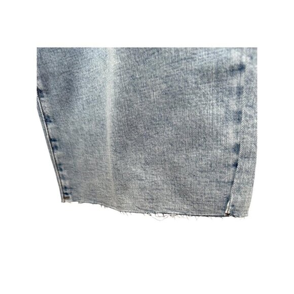 LC Lauren Conrad Womens Super High Rise Raw Hem Wide Leg Jeans Sz 10 New - Picture 10 of 12